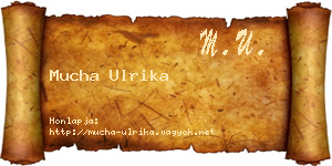 Mucha Ulrika névjegykártya